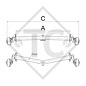 Braked axle 1300kg EURO1 axle type DELTA SI-N 12