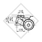 Achse gebremst 1300kg EURO1 Achstyp DELTA SI-N 12