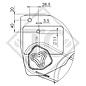 Eje con freno 1000kg EURO Compact tipo de eje B 850-10 - ANSSEMS