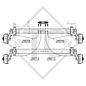 Braked tandem axle unit 2600kg EURO COMPACT axle type 2x B 1200-5