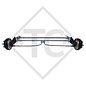 Braked axle 1000kg EURO COMPACT axle type B 850-10, THULE - STAR 1000T