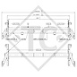 Essieu arrière BT1400 bis 1400kg sans freins - BT 16250