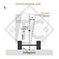 Eje con freno SWING V-TEC 1050kg tipo de eje SCB 1505, 46.21.379.927, 4012960