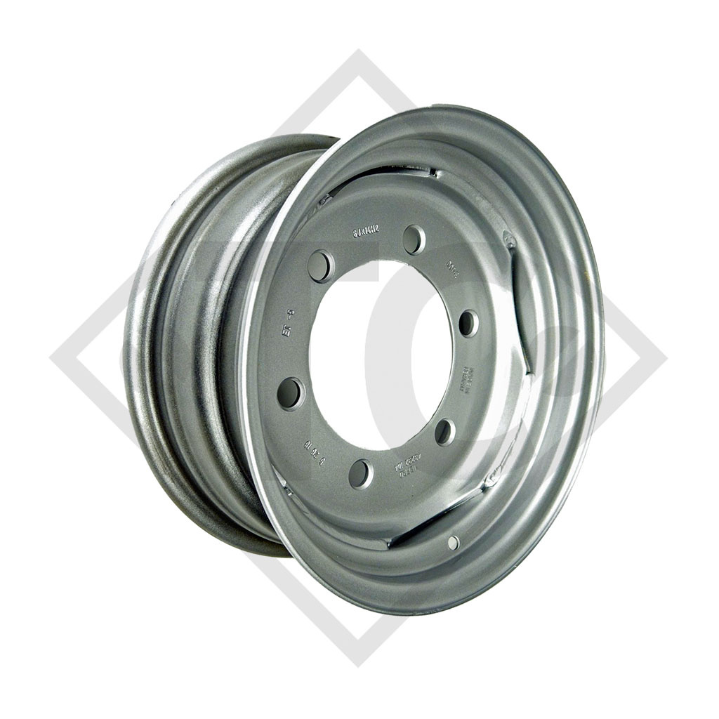 Trailer rim 6.00Jx14 H2, 6/161/205, ET -5, 43292104, suitable for all common trailer types