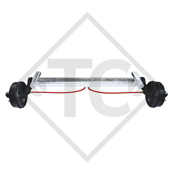 Essieu 2500kg freiné type d'essieu B 2500-8