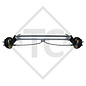 Braked axle 1350kg EURO COMPACT axle type B 1200-6