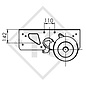 Braked axle 1700kg EURO1 axle type DELTA SIN 14-3, KNAUS KWE