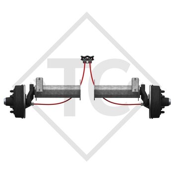 Demi-essieux freinés 3000kg type d'essieu B 3000-2 (paire)