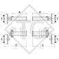 Semi ejes con freno 3000kg tipo de ejeB 3000-2 (par)