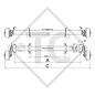 Braked axle 1350kg EURO COMPACT axle type B 1200-6 - Pongratz horse trailer