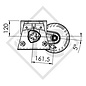 Achse gebremst 1350kg EURO COMPACT Achstyp B 1200-6 - Pongratz Pferdeanhänger