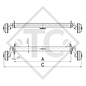 Eje con freno 1000kg EURO Plus tipo de eje B 1000-3, RAPID Club 42