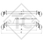 Achse gebremst 1000kg EURO Compact Achstyp B 1000-3