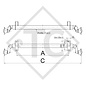 Achse ungebremst 750kg PLUS OPTIMA Achstyp 700-5 mit hohem Achsbock, Brenderup