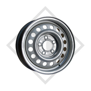 Trailer rim 6.00Jx13, 5/67/112, ET +30, WCC034 silver