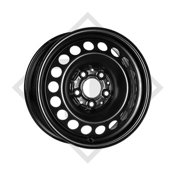 Trailer rim 6.00Jx13, 5/67/112, ET +30, SSWL608 black