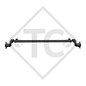 Unbraked axle 750kg BASIC axle type 700-5 watertight