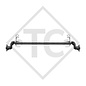 Unbraked axle 750kg PLUS OPTIMA axle type 700-5