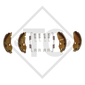 Mâchoires de frein, frein de roue 1640, dimension des freins 160x40mm (RÉPLIQUE)