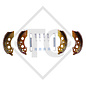 Kit mâchoires pour freins type 2035, dimension des freins 200x35mm (RÉPLIQUE) pour un essieu