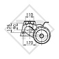 Achse gebremst 1500kg EURO1 Achstyp DELTA SIN 14-1, Fendt 150