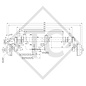 Eje abatibles, tipo de eje DB 1805, eje sencillo 1800kg, 45.32.368.061, 4012364