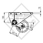 Braked axle 1350kg EURO COMPACT axle type B 1200-6, Humbaur