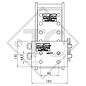 Height-adjustable holder 150mm (2-bolt variant)