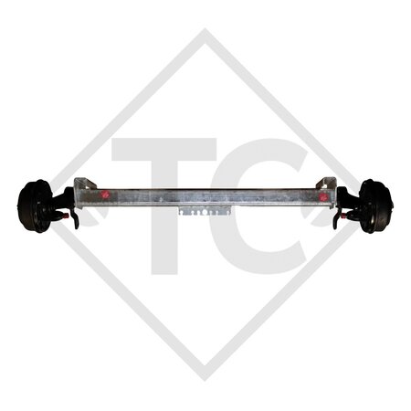 Braked axle 1050kg SWING axle type CB 1055, 46.21.379.316 WM MEYER