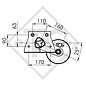 Braked axle 900kg EURO1 axle type B 850-5 - KNAUS SUEDWIND 8304