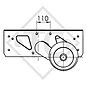 Achse gebremst 1500kg EURO1 Achstyp DELTA SIN 14-1