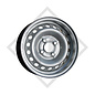 Trailer rim 4.50Jx13 H2, 4/85/130, ET +20, 304537, suitable for all common trailer types