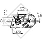 Braked axle 1300kg EURO1 axle type B 1200-5 Hymer Eriba feeling 425