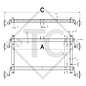 Conjuntos ejes tándem sin freno 800kg WT-Metallbau tipo de eje 400-3