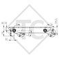 Conjuntos ejes tándem sin freno 800kg WT-Metallbau tipo de eje 400-3