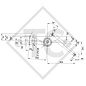Axle without brakes 2100kg axle type D 2100, 45.37.000.452 - FIAT DUCATO