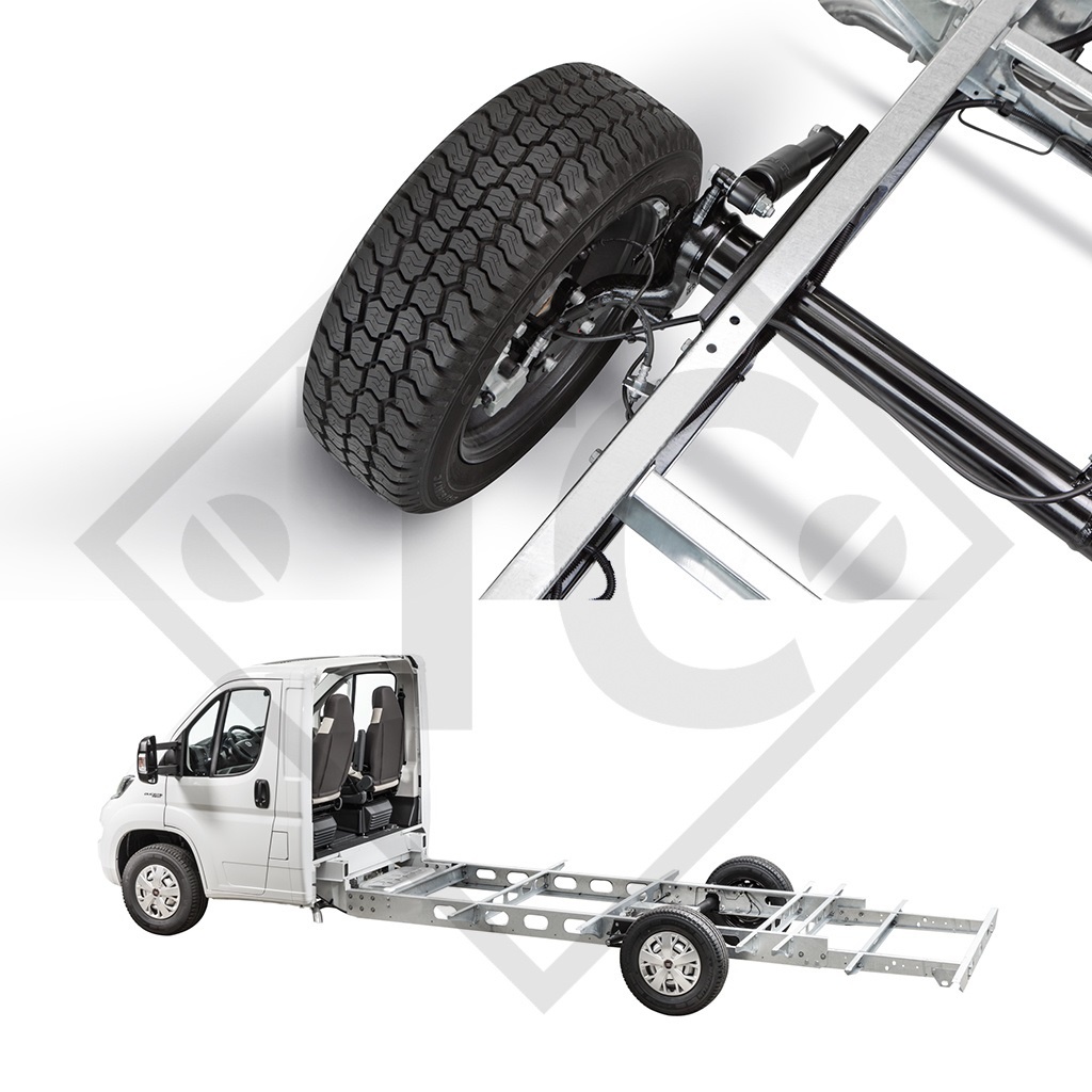 Achse ohne Bremse 2100kg Achstyp D 2100, 45.37.000.455 - FIAT DUCATO