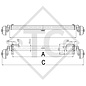 Braked axle 1000kg EURO Compact axle type B 1000-3