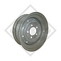 Trailer rim 5.00Jx14 H2, 5/94/140, ET 0, 305029, suitable for all common trailer types