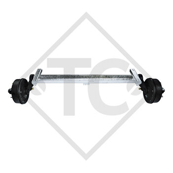 Braked axle 3500kg PLUS Achstyp B 3500-2 with shock absorber bracket