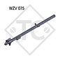 Drawbar type WZV 075  square tube straight up to 750kg