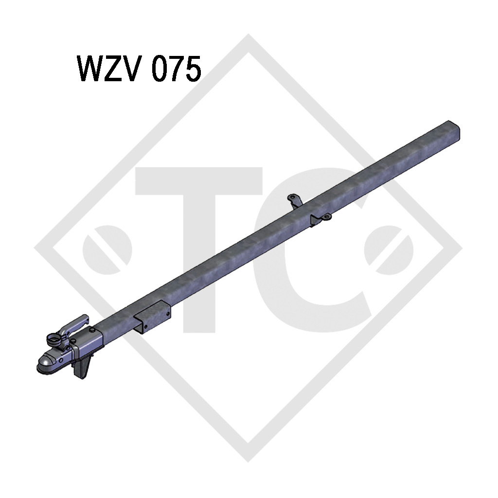 Lanza modelo WZV 075 cuadrada recta hasta 750kg