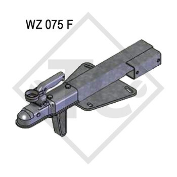 Pièce d'accrochage WZ075F avec tête d’attelage WW 8-G - montage haut
