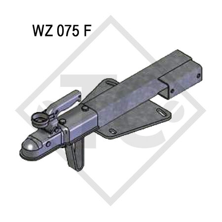 Carcassa repulsore WZ075F con giunto a sfera WW 8-G – Montaggio superiore