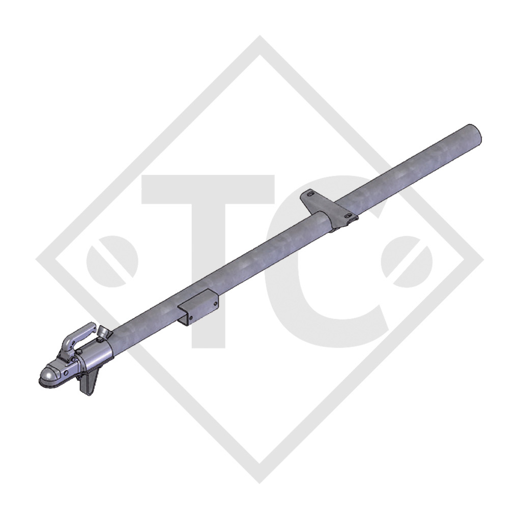 Drawbar type WZ 075 round tube straight up to 750kg