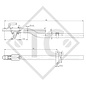 Drawbar type WZ 085 K  square tube straight up to 850kg