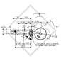 Braked axle 750kg axle type B 700-5 - HYMER, Eriba puck L 225