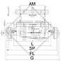 Essieu 750kg freiné type d'essieu CB 754, 46.14.379.200