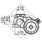 Essieu EURO1 - 1500kg freiné type d'essieu DELTA SIN 14-1