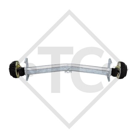 Braked axle 1200kg EURO Plus axle type DELTA SI-N 12-2